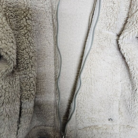 Calvin Klein Full Zip Tan Sherpa Jacket coat Size Large - Picture 6 of 13